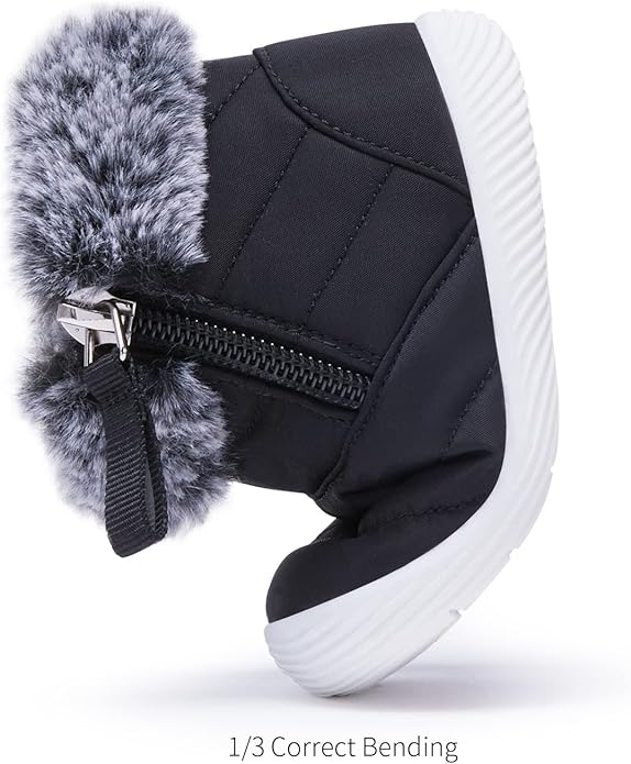 BMCiTYBM Baby Boy Girl Snow Boots Waterproof Winter Warm Booties Nonslip Lightweight Outdoor Shoes for First Walkers 6 9 12 18 24 Months(Infant/Toddler)