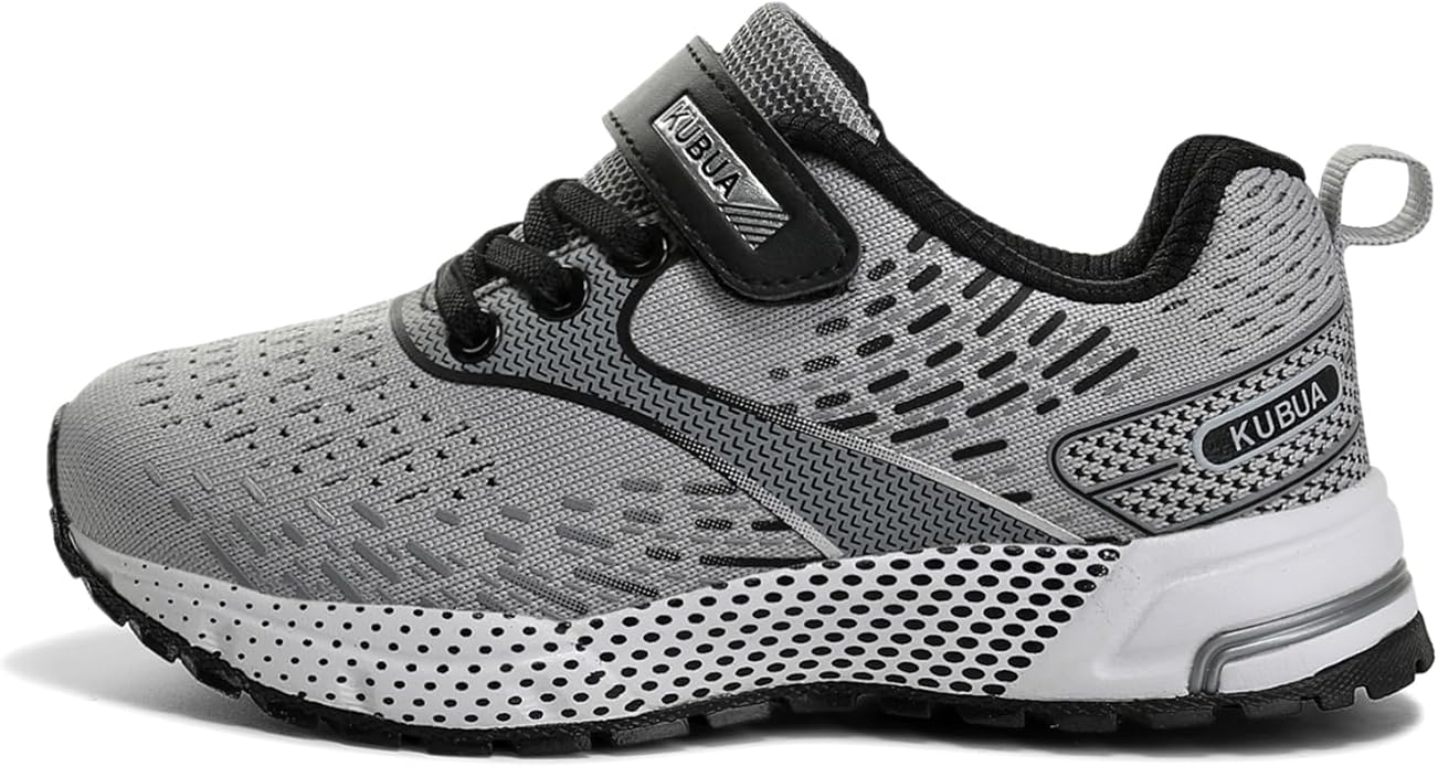 KUBUA Kids Sneakers for Boys Girls Running Tennis Shoes Lightweight Breathable Sport Athletic