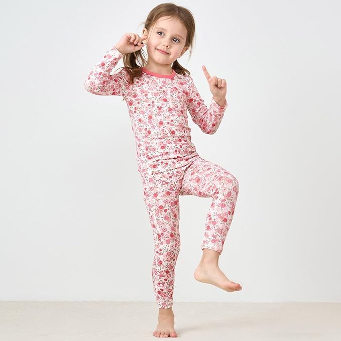 pureborn Baby Toddler Kids Viscose from Bamboo Pajamas Set Pjs 2pcs 18M-8Y