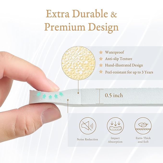 PopsyKosy Premium Exercise & Baby Foam Play Mats - Stylish & Large Non-Toxic Odorless Floor Mat - 6 Tiles - Spacious 6ft x 4ft - Peel-Resistant Reinforced - Soft Thick, Waterproof - Champagne Yellow