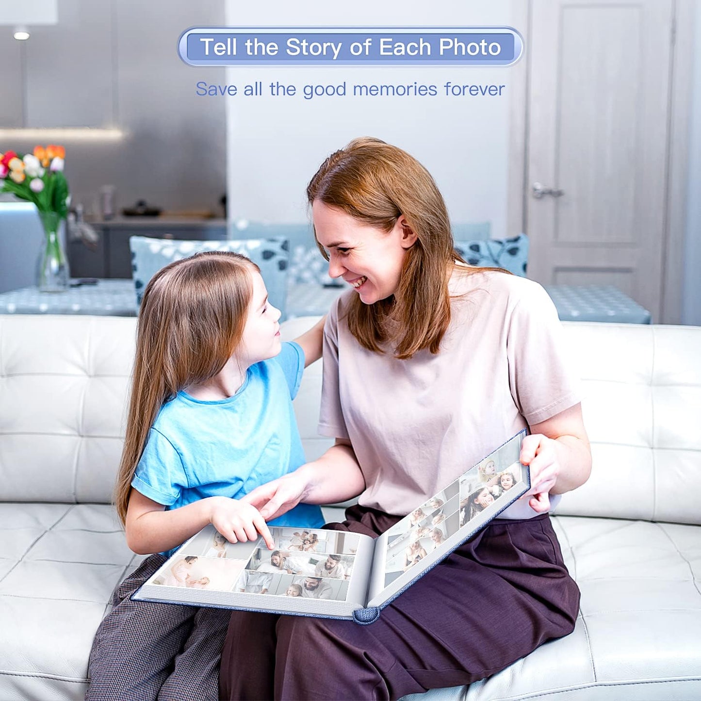 popotop Photo Album 4x6-600 Photos Photo Books with 600 Horizontal and Vertical Pockets,Linen Cover Albums for Family Wedding Anniversary Baby Vacation Pictures