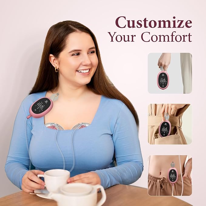 Breast Pump Hands Free D6, Ultra-Lightweight Wearable Breast Pump with Soft Double-Seal Flange - 25mm, Quiet & Leak-Proof Portable Electric Pump, 3 Modes & 9 Levels, Upgraded Low Noise Motor