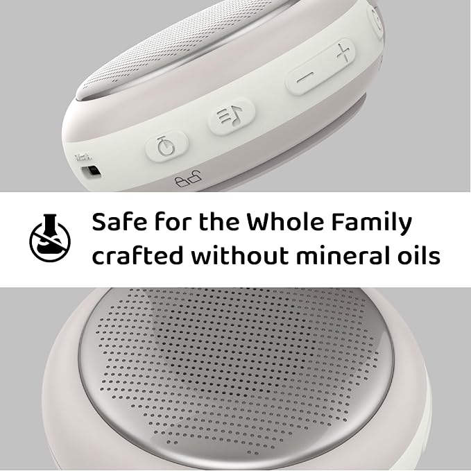 Moonybaby Portable Sound Machine, Baby Sleep Soothe, 9 Soothing Sounds, White Noise, Shush, Sound Therapy and Noise Canceling