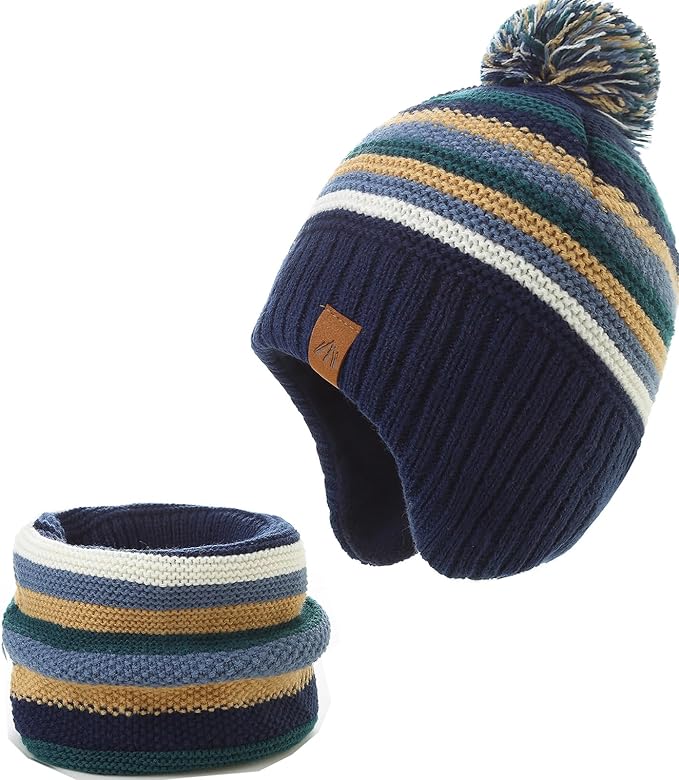 Moon Kitty Baby Boys Hats Toddler Beanies for Boys Winter Fleece Winter Hat Boys