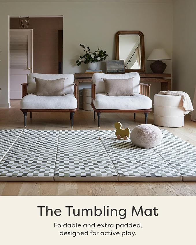 House of Noa Foldable Baby Tumbling Mat – Foldable Kids Play Mat | Durable, Stylish, and Cushioned Design