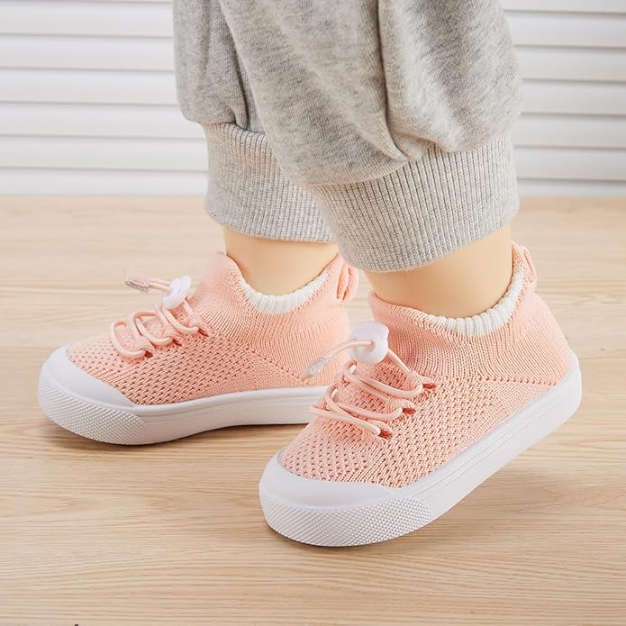 BMCiTYBM Baby Sneakers Girls Boys Lightweight Breathable Mesh First Walkers Shoes 6-24 Months