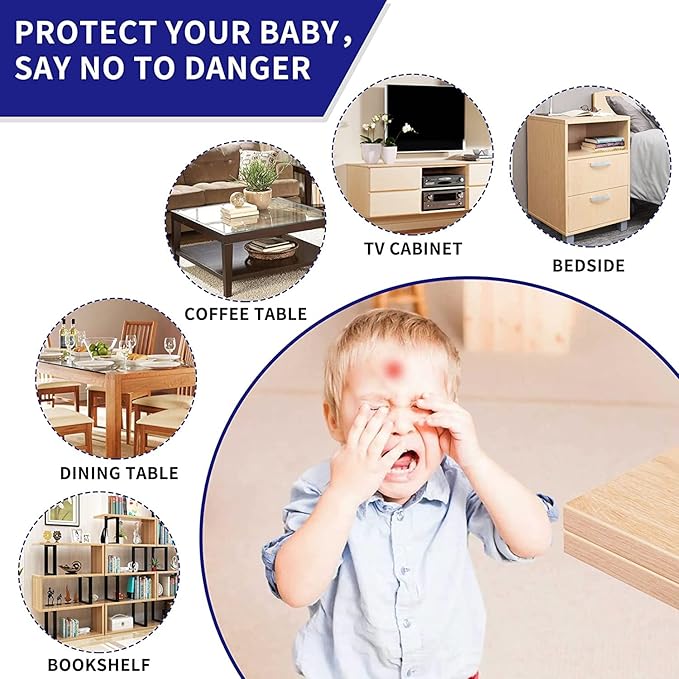 20 Pack Corner Protector Baby, Table Corner Protectors for Baby Guards Clear for Furniture Corner Protectors Proof Covers Baby Safety