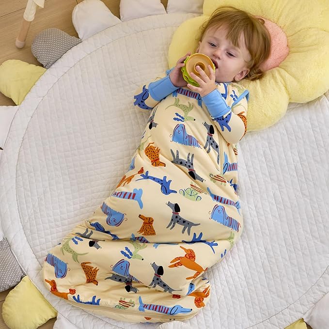 Bamboo Viscose Sleep Sack for Babies and Toddlers 1.0 Tog Wearable Blanket 2-Way Zipper Baby Shower Gifts