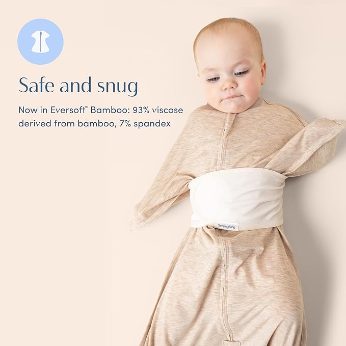 SleepingBaby Fleece Zipadee-Zip Transition Swaddle and Snuggle Strap Bundle - Roomy Baby Swaddle Blanket with Zipper Convenience and Wearable Blanket Accessory, Friendly Fox, Small (4-8 Month)