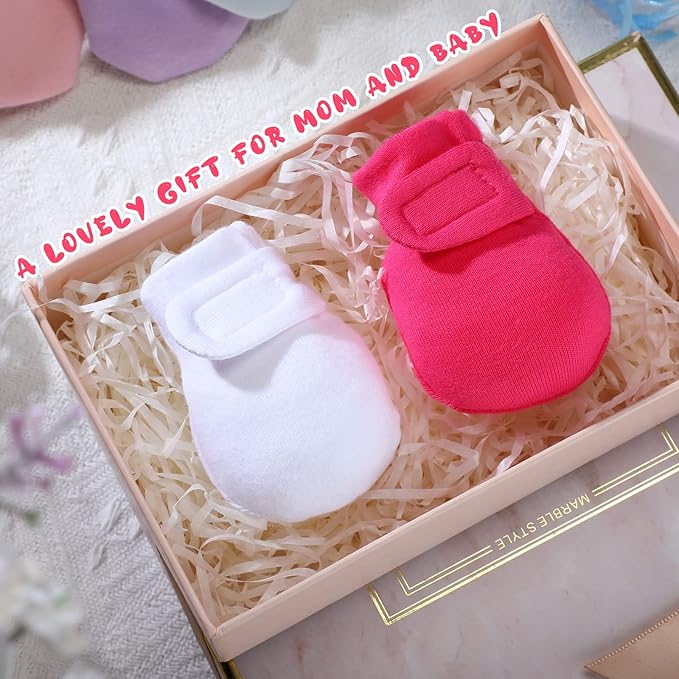 Adjustable Baby Mittens No Scratch Newborn Cotton Breathable Gloves Warm Baby Mitts for Boys Kids
