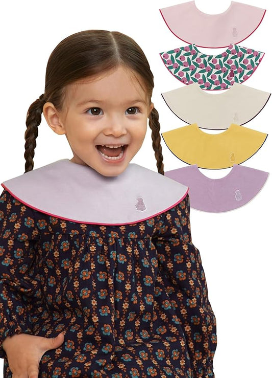 Konny Baby Bibs Set, 360 ° Rotate, Soft and Absorbent Bandana Drooling for Boys Girls baby Essentials