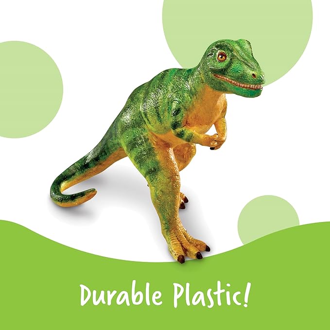 Learning Resources Jumbo Dinosaurs - Toddler Outdoor Toys, Animal Figurines, Montessori, Fine Motor Skills, Imaginative Play, Gits for Boys and Girls, Preschool Counting, Triceratops