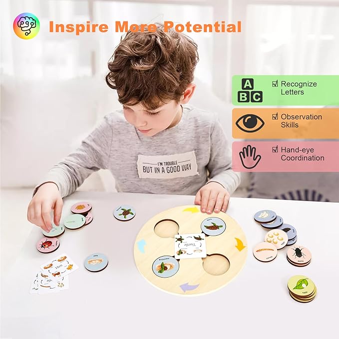Life Cycle Toys for Kids Educational Science Kits, Montessori Toys for 3 4 5 6+ Years Old, Preschool Science Learning Easter Valentines Toys Gift for Toddler Boys & Girls