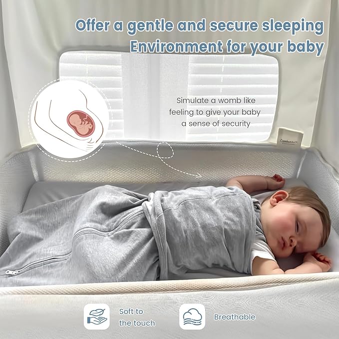 ZIGJOY Sleep Sack Swaddle 1.0 Tog Baby Wearable Blanket 100% Cotton Baby Swaddle Blanket for Newborns 0-6 Months Grey&Line Animal