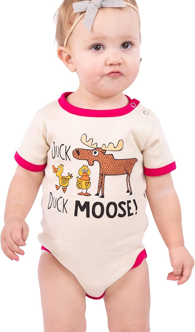 Lazy One Cute Unisex Baby Bodysuit, Cute Animal Designs, 6-18 Months