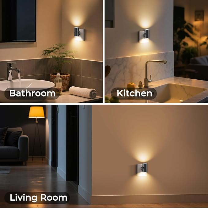 LED Night Lights Plug into Wall,Dimmable Plug in Night Light, Dusk to Dawn, 0-200LM Bright Nightlight Auto-On/Off, 2700K Night Lights for Bedroom Hallway Stairway, 4 Pack