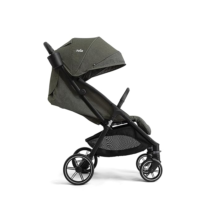 Joie Nutmeg Compact Stroller – Lightweight and Compact Stroller with One-Hand Fold (Evergreen)