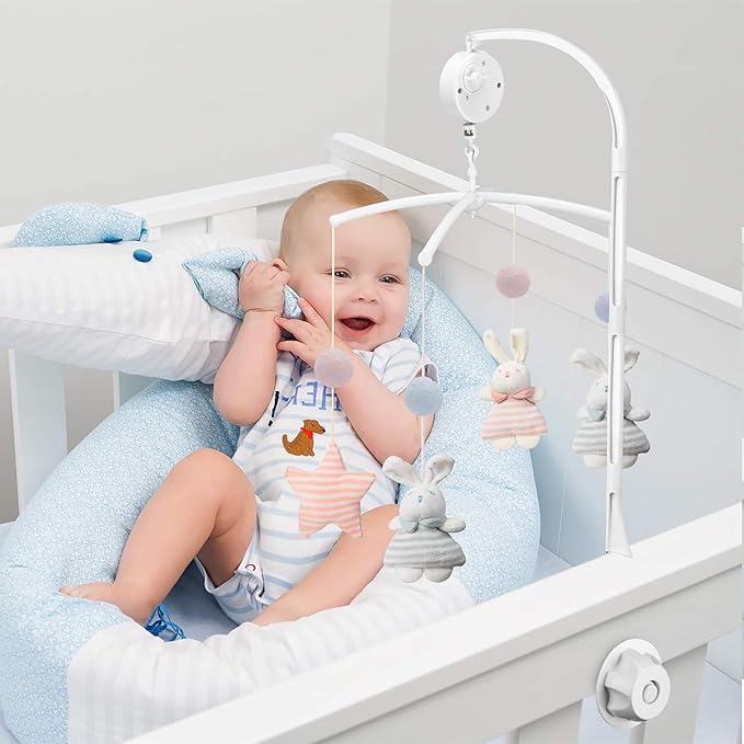 26 inch Baby Crib Mobile Bed Bell Holder Arm, Mobile Hanger, The Bracket Nut can be Adjusted Width，Baby Mobile Hanger