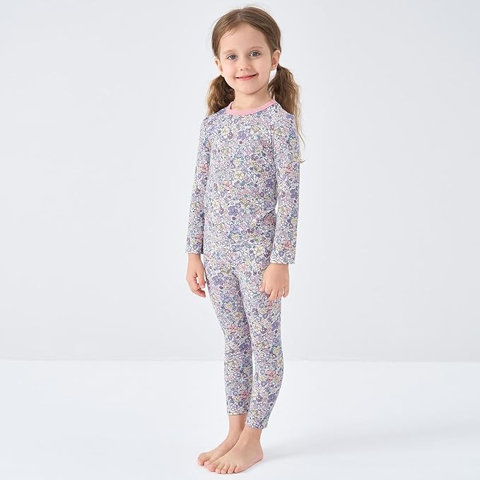 pureborn Baby Toddler Kids Viscose from Bamboo Pajamas Set Pjs 2pcs 18M-8Y