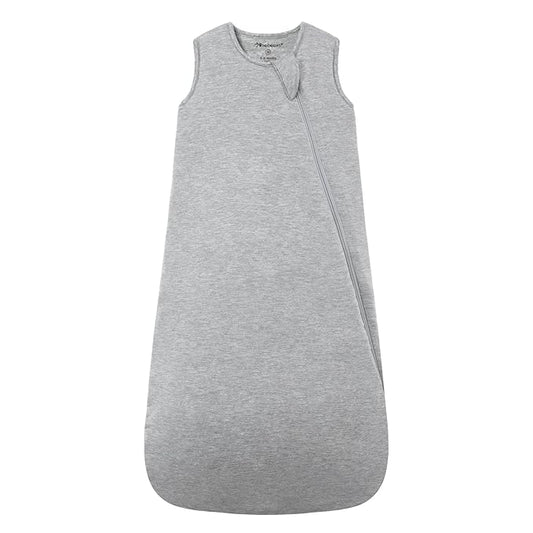 Mosebears Unisex Rayon Made from Bamboo Wearable Blanket with 2-Way Zipper,2.5 Tog Baby Winter Sleep Sack (Grey,6-18 Months)