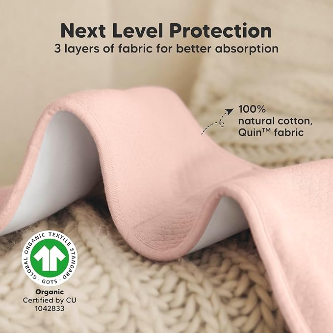 KeaBabies 5-Pack Organic Burp Cloths Baby Girl, Boy - Extra Large, Absorbent Baby Burp Cloths, Soft Burping Cloths for Babies, Newborn Burp Clothes, Cotton Burp Rags, Thick Burp Cloth(Dawn/Quin)