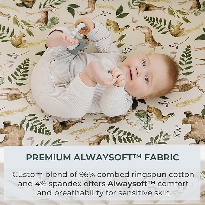 Pobibaby Soft Neutral Baby Blanket - Comfortable Premium Cotton Toddler Quilt, Ideal for Boys and Girls - Perfect Baby Boy, Baby Girl Toddler Blanket - Warm, Soft Baby Blankets (Wildlife Animal)