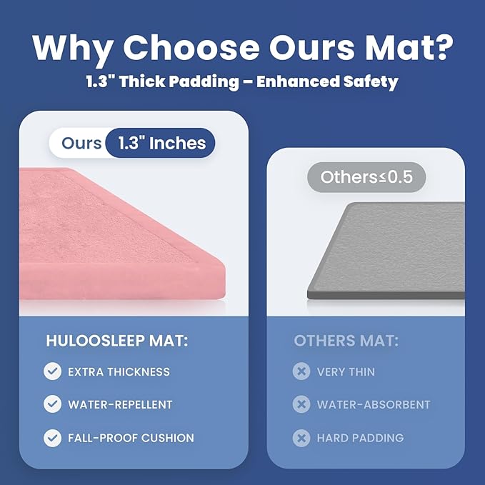 Baby Play Mat for Floor,1.3" Thick Memory Foam Tummy Time Mat for Toddlers,Infants,Kids,Soft Coral Velvet,Extra Large Non Slip for Crawling,Yoga,Tatami Style for Living Room(Pink)