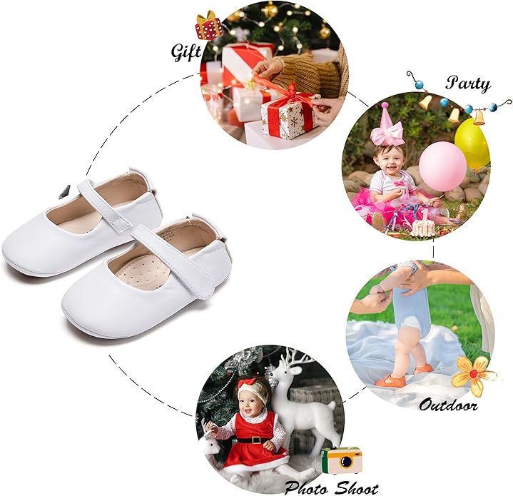 Soft Sole Baby Shoes - Infant Baby Walking Shoes Moccasins Rubber Sole Crib Shoes