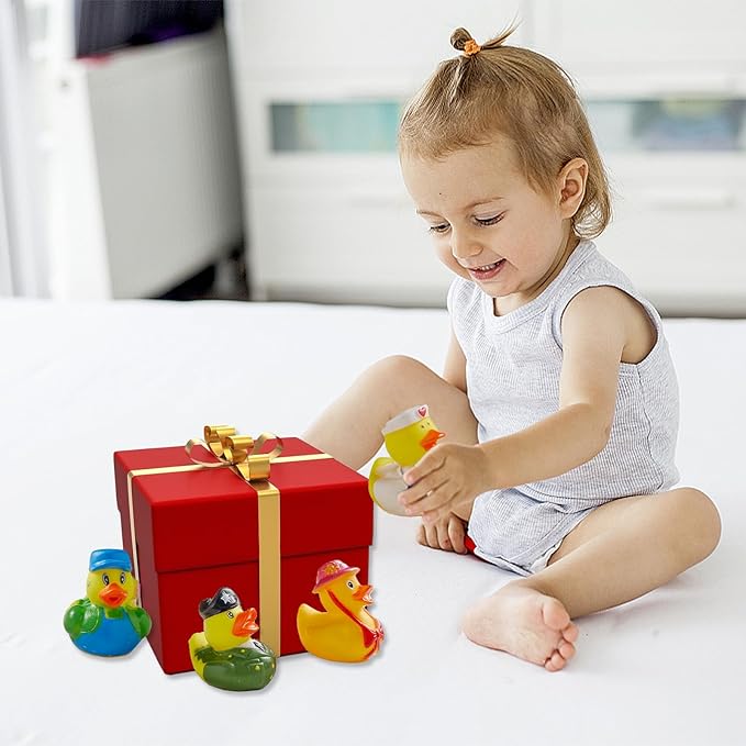 200 Pack Rubber Duck for Jeeps Ducking - 2" Bulk Floater Duck for Kids - Baby Bath Toy Assortment - Party Favors, Birthdays, Bath Time, and More (100 Varieties)