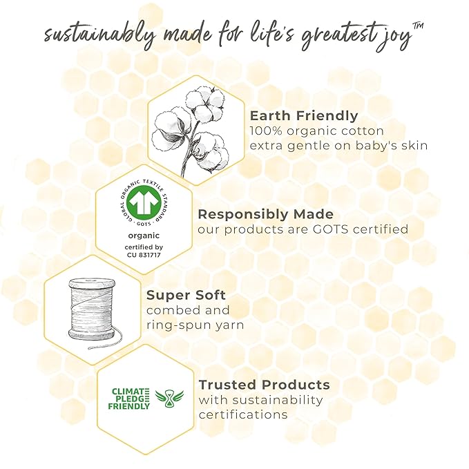 Burt's Bees Baby Infant Burp Cloths, 100% Organic Cotton Extra Absorbent Soft Fabric Drool Cloths, 5-Pack Newborn Must-Have Essential Large Burping Cloths, One Size 17 x 11.75 Inches