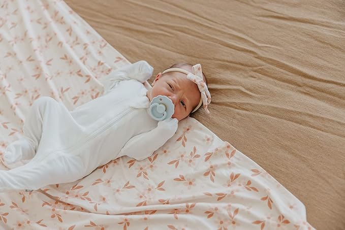 Copper Pearl Baby Swaddle Blanket - Premium Knit Baby Blanket, Large Soft Stretchy Receiving Blankets for Baby Boy and Girl, Swaddles for Newborn, Infant, and Toddler (Rue)
