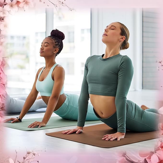 Timgle 24 Pack 68" x 24" Yoga Mat Bulk, 4mm Thick Extra Long Sports Mat Anti Slip Tear Resistant Yoga Exercise Set for Fitness Stretching Home Workout Gym and Studio