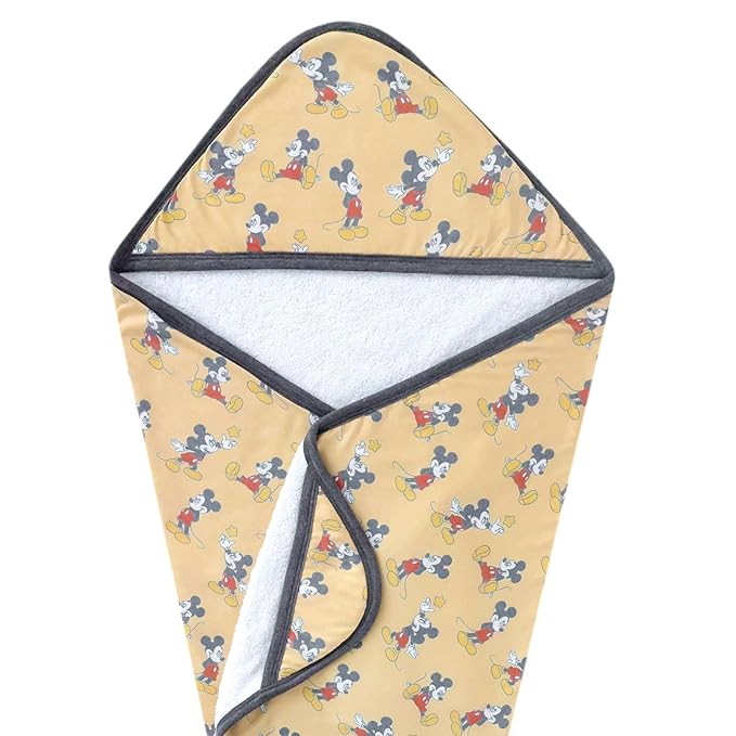 Premium Knit Hooded Bath Towel "Mickey Mouse" by Copper Pearl