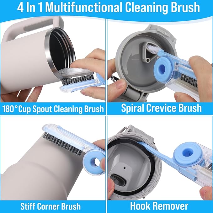 XANGNIER Water Bottle Cleaner Brush Set
