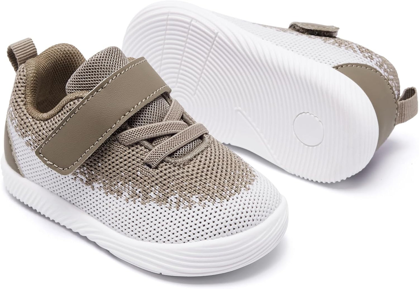 MORENDL Toddler Sneakers Baby Boys & Girls Barefoot Shoes Lightweight Breathable Walking Running Tennis Athletic Sport Shoes