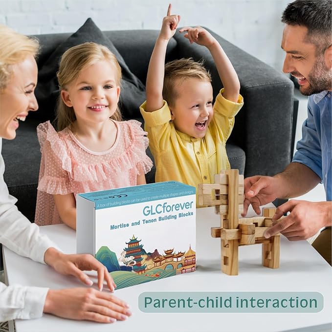 Animal Camel Educational Wooden Building Blocks -Chinese Mortise and Tenon Assembled into Various Shapes,STEM Toy Gifts for Kid and classroom,DIY Building Toys for Ages 5+ and Adults-37 Pcs