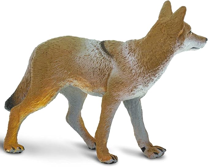 Safari Ltd. Coyote Figurine - Lifelike 3.75" Model Figure - Educational Toy for Boys, Girls, and Kids Ages 1+
