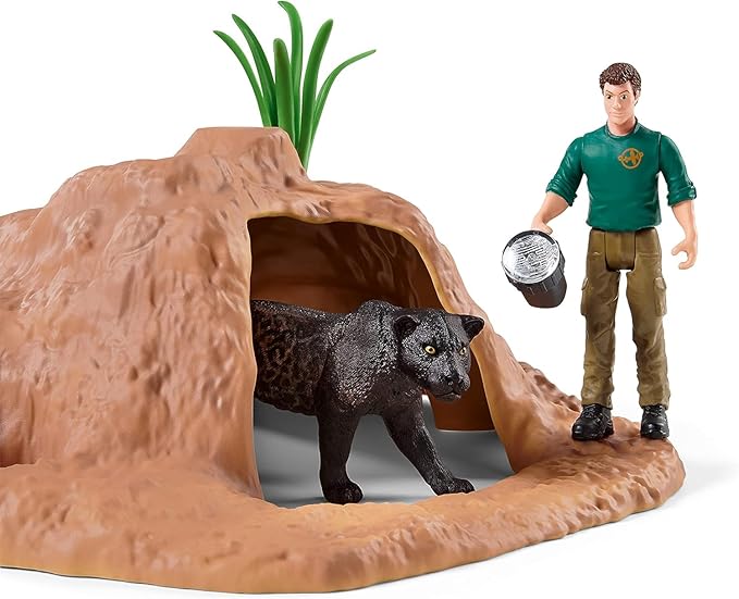 Schleich Wild Life Safari Animal Toy for Boys and Girls Ages 3+, Ranger Adventure Station