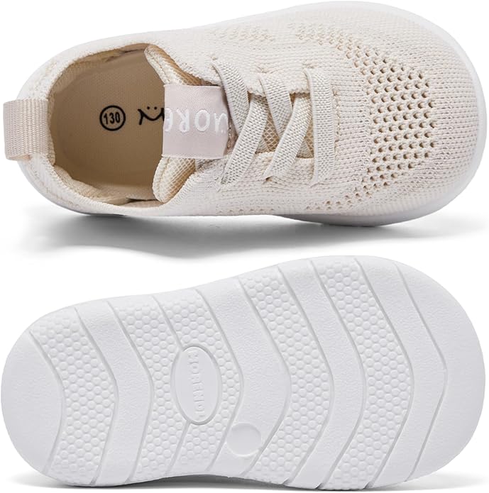 MORENDL Toddler Shoes Baby Walking Sock Shoes Infant Sneakers 0-4 Years Boy Girl Barefoot Tennis Shoe Non-Slip Brethable