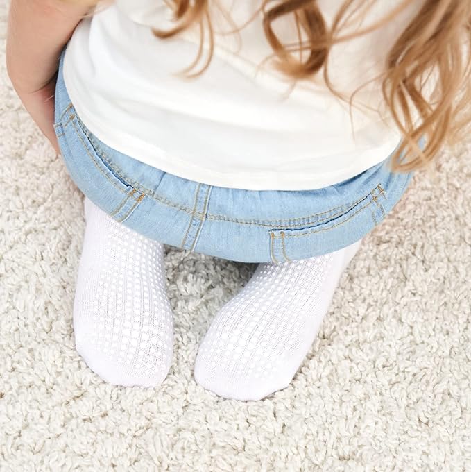 ZAPLES Baby Non Slip Grip Ankle Socks with Anti Skid Grippers Boys Girls Low Cut for Infants Toddlers Kids