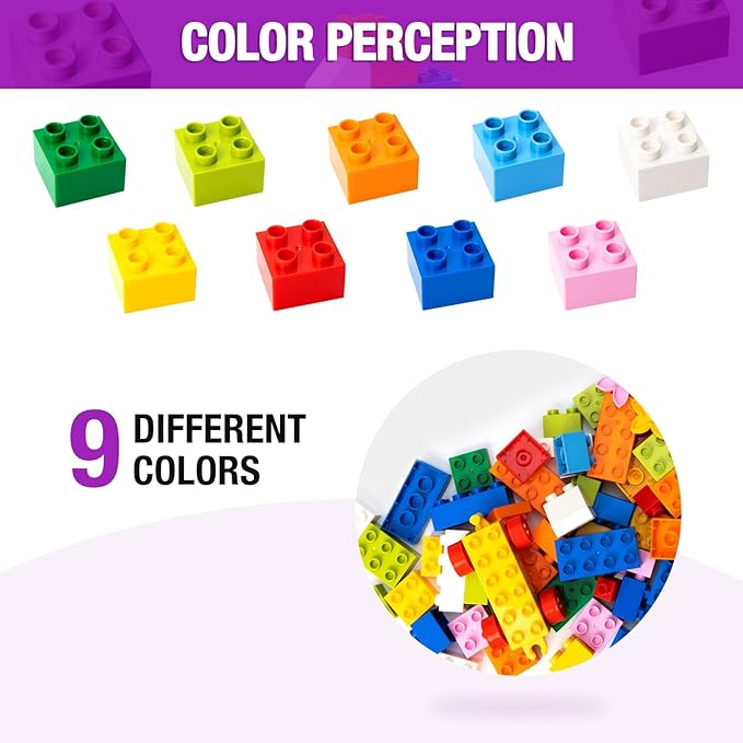 Large Building Blocks for Kids Toddlers, 161PCS Big Building Bricks with 10"x10" Large Baseplates - Compatible with Major Brands Blocks, Birthday Gfits for Toddler Kid, 9 Color/13 Shape
