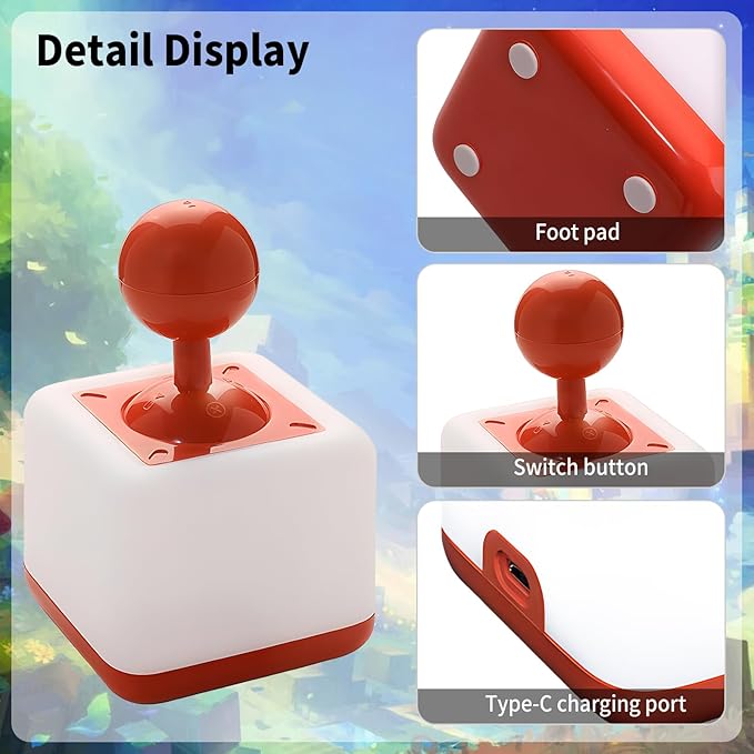 Night Light Lamp Rocker Night Light, 2-Speed Timer Bedside Night Lamp Rechargeable USB Lamp Side Table Light Night Rising Lamp LED Companion Light(Rocker Red)