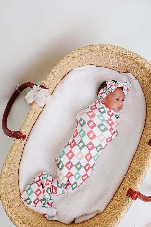 Copper Pearl Large Premium Knit Baby Swaddle Receiving Blanket 'Fraser'