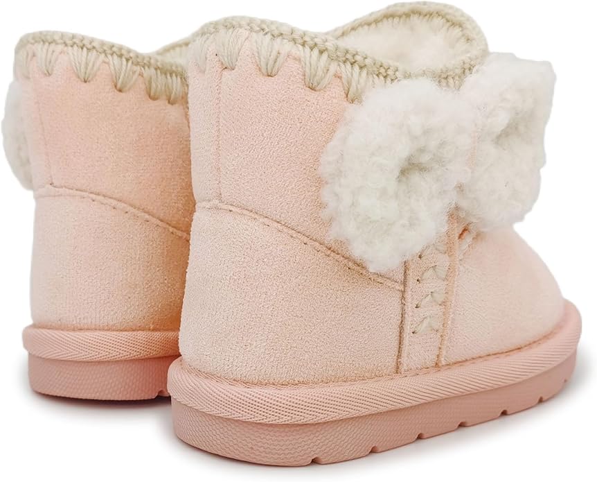 Baby Boots Winter Snow Booties Infant Boys Girls Outdoor Warm Shoes for Cold Weather 6 9 12 15 18 24 Months