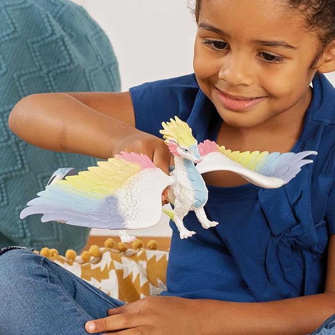 Schleich bayala Rainbow Dragon Toy Figurine with Movable Wings, Ages 5+, Dragon Toys for Girls