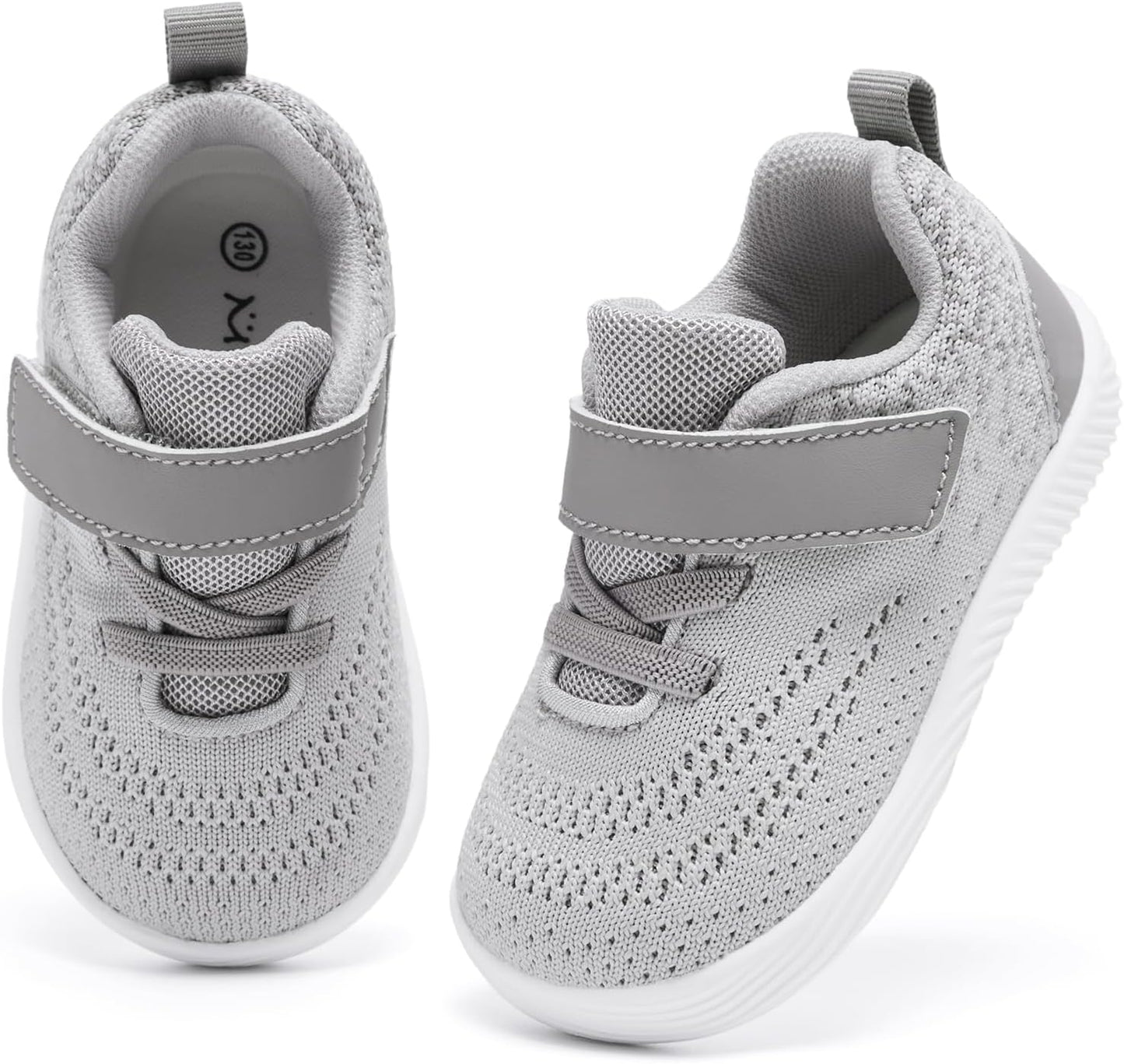 MORENDL Toddler Sneakers Baby Boys & Girls Barefoot Shoes Lightweight Breathable Walking Running Tennis Athletic Sport Shoes