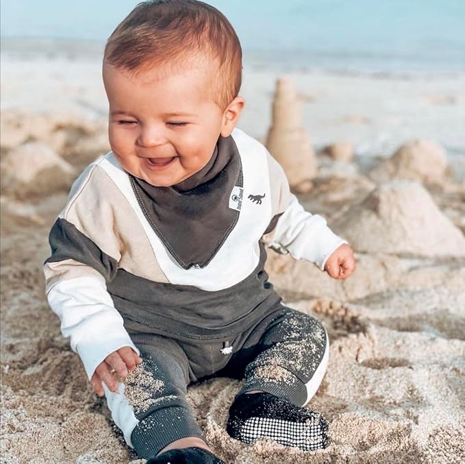 DiaperSquad's Baby Bibs for Drooling and Teething, Bibs for Boys, Baby Girl - Solid Cotton Baby Drool Bibs