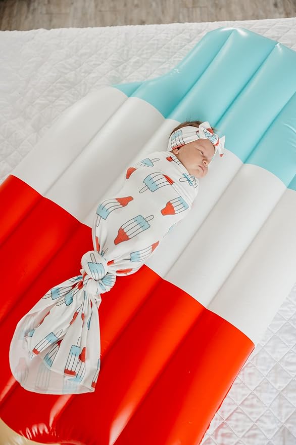 Copper Pearl Baby Swaddle Blanket - Premium Knit Baby Blanket, Large Soft Stretchy Receiving Blankets for Baby Boy and Girl, Swaddles for Newborn, Infant, and Toddler (Rocket)