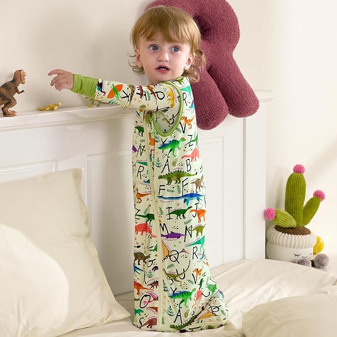 Bamboo Viscose Sleep Sack for Babies and Toddlers 1.0 Tog Wearable Blanket 2-Way Zipper Baby Shower Gifts