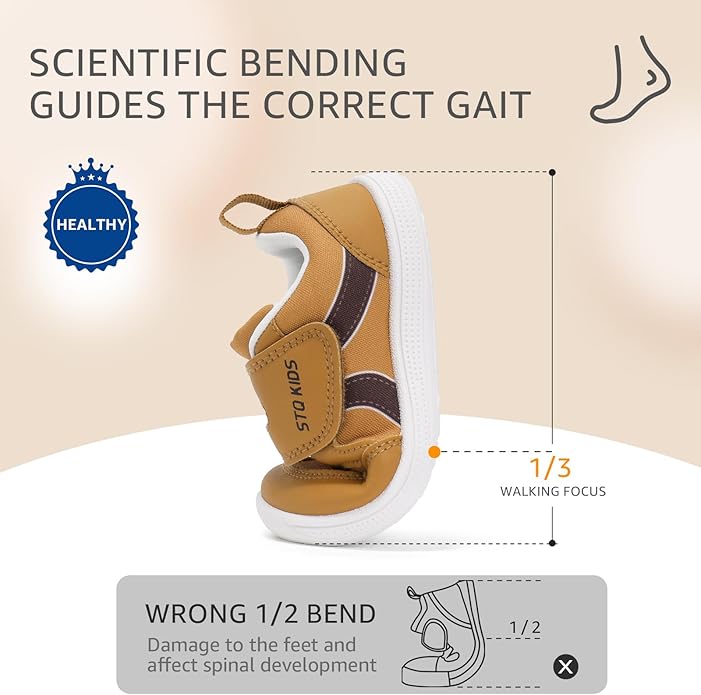 Toddler Wide Toe Box Barefoot Shoes Boys Girls Sneakers Kids Tennis Shoes Preschool Non Slip Lightweight Comfortable First Walking Shoes Running Outdoor Activities